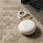 Q3 Portable Baby White Noise Machine – 10 Sounds, Rechargeable